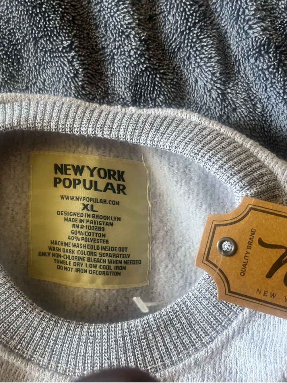Men’s Gray Crewneck Sweater super soft